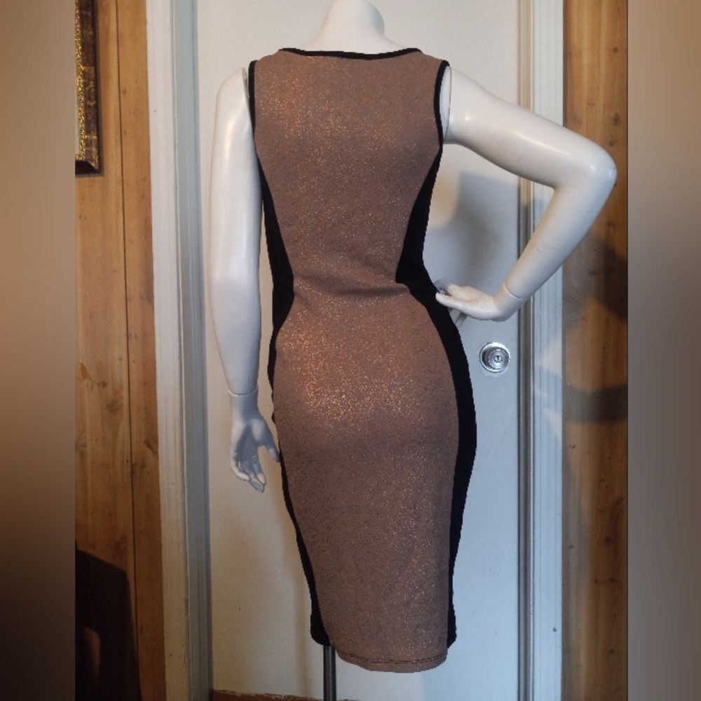 Annabelle Womens Dress Size S Blush Beige Champagne Black Figure Slimming Party - Picture 6 of 12